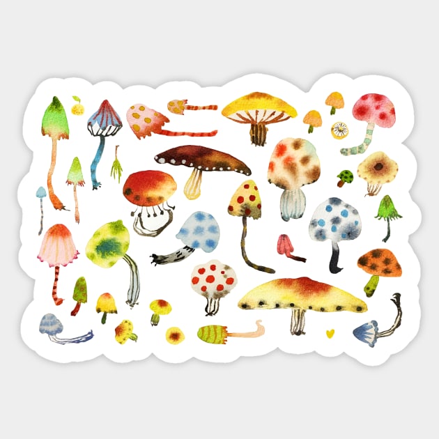 magic mushroom Sticker by chuyi